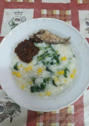Foto resep Bubur manado sambal roa
