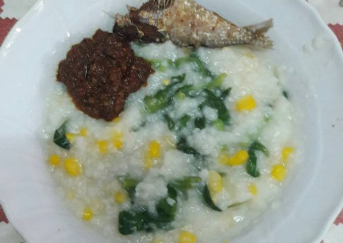 Bubur manado sambal roa