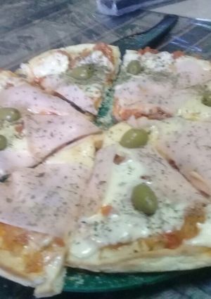 Una foto de Pizza casera