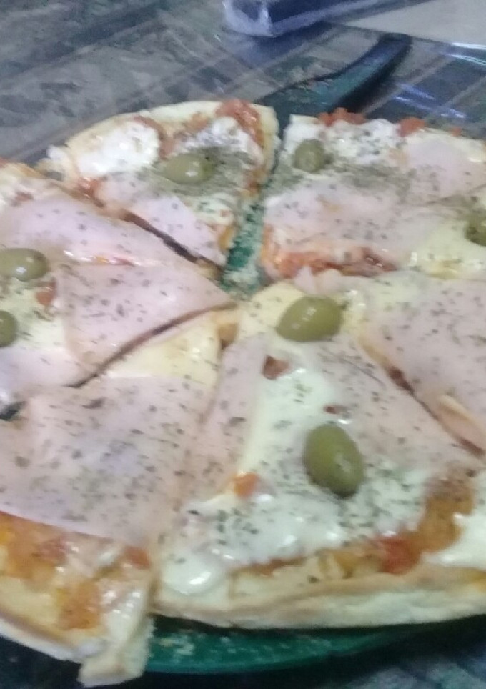 Una foto de Pizza casera