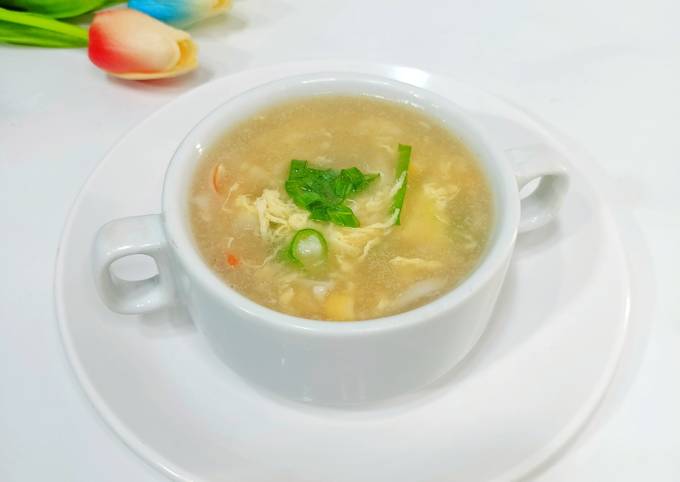 Sup Telur Jagung Crabstick 🍲