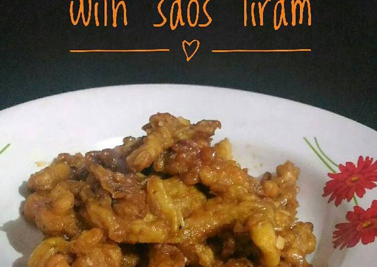 Jamur tiram crispy with saos tiram (simple)🍄
