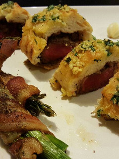 A picture of Steak Stuffed Garlic Bread.