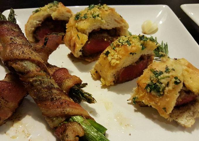 Steak Stuffed Garlic Bread