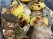 A picture of garlic rosemary chicken