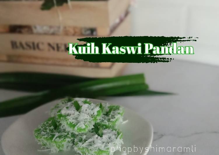 Cara Mudah Buat Kuih kaswi pandan yang Lezat