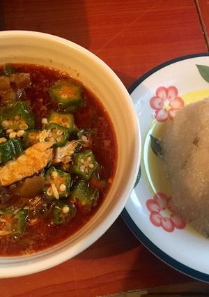 A picture of Okra Soup.