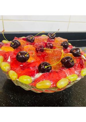 A picture of Special Creamy Fruit trifle.