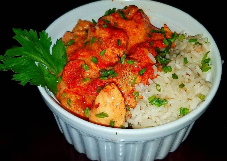 Mike's Hungarian Chicken Paprikash Over Rice