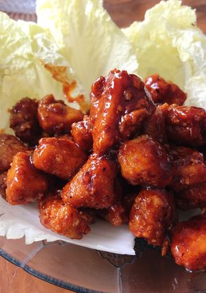 Foto resep Ayam goreng madu pedas