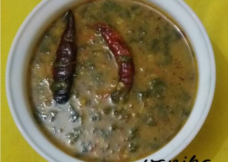 Recipe of Homemade Spinach dal