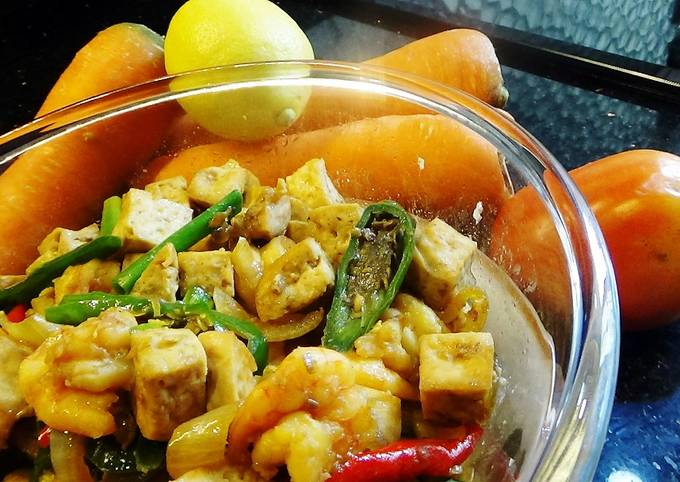 Step-by-Step Guide to Make Super Quick Homemade Chinese Style Tofu &amp; Shrimp With Fermented Bean Paste