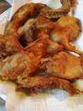 Fried Rabbit in a cast iron skillet