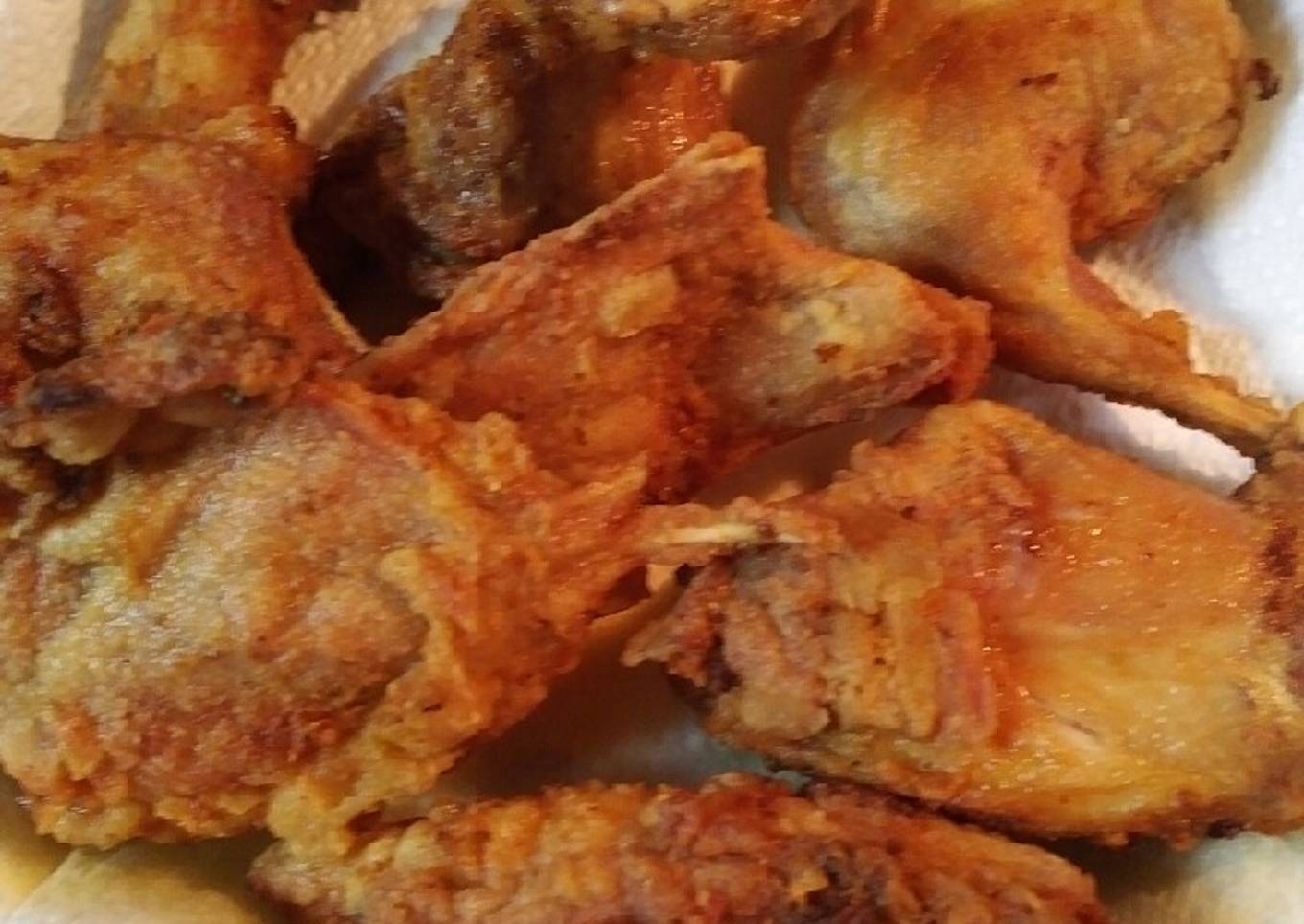 Fried Rabbit in a cast iron skillet