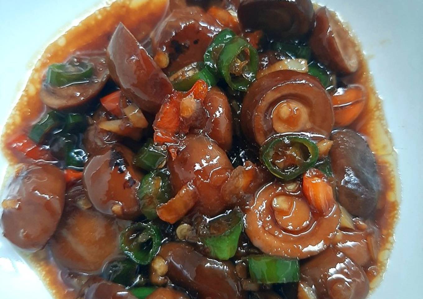 Jamur Merang Pedas Manis
