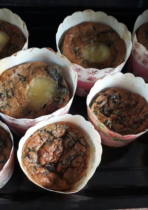 Una foto de Soufflé de hojas de beterraga