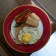 Pan Fried Dory with Vegetable Fries and Egg Toast