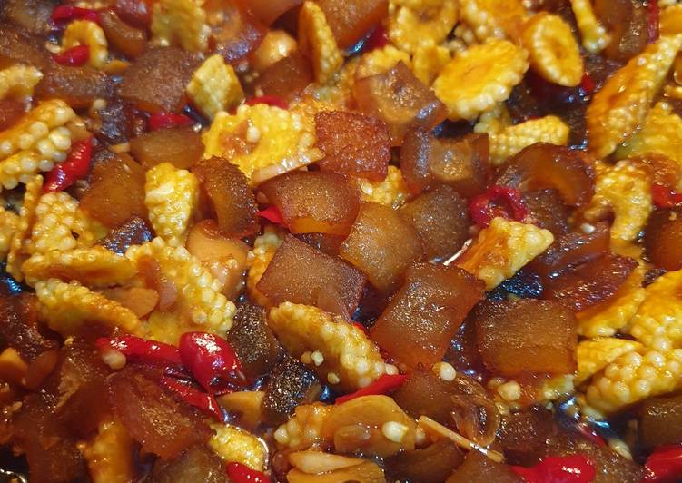 Kikil Kecap Jagung Muda