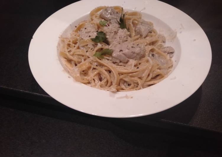 Recipe of Super Quick Homemade Creamy Tuna pasta