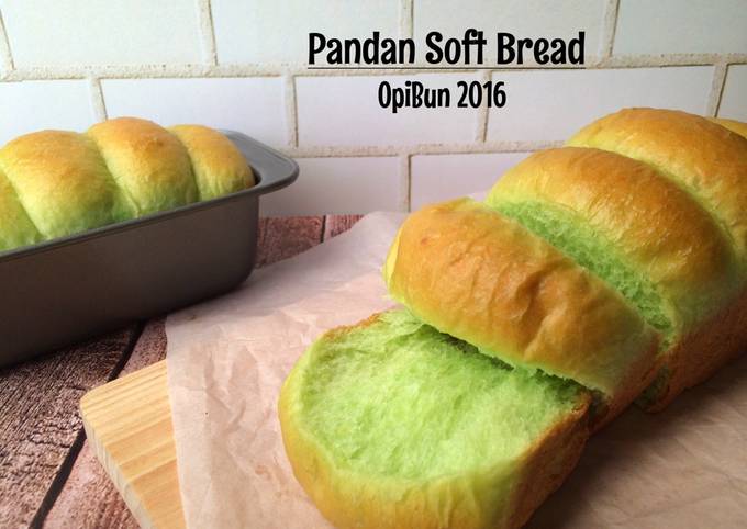 Pandan Soft Bread foto resep utama