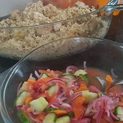 Yumm mixed salad ralish/kachumber A picture of Yumm mixed salad ralish/kachumber.