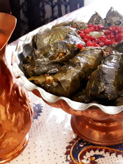 عکسی از دستور دلمه برگ مو