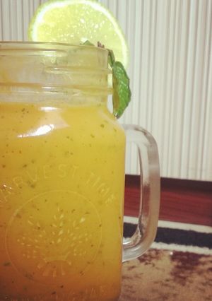 Foto resep smoothie mango minty lemon