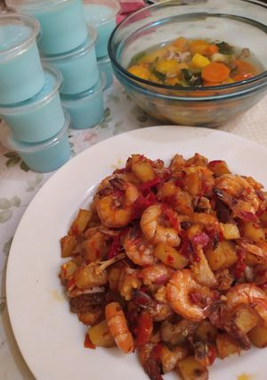 Foto resep Sambal goreng kentang udang