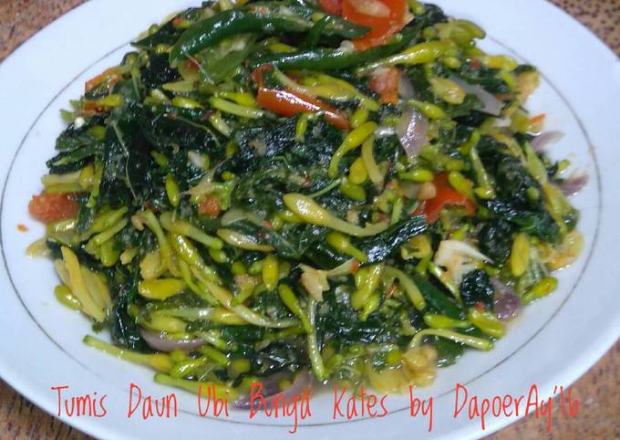 Yuk intip, Cara gampang bikin Tumis Daun Ubi Bunga Kates  enak