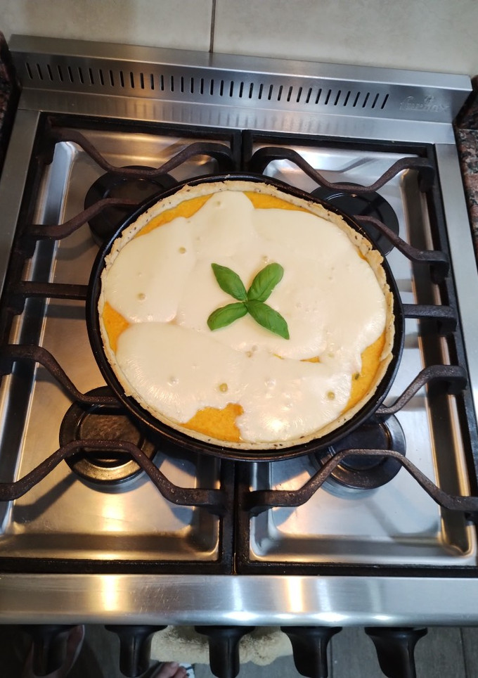 Una foto de Tarta de calabaza con masa casera🎃🧡