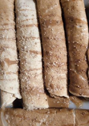 Una foto de Panqueques Con Dulce De Leche