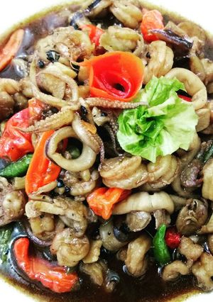Foto resep Udang Cumi Lada Hitam