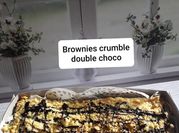Gambar brownis crumble