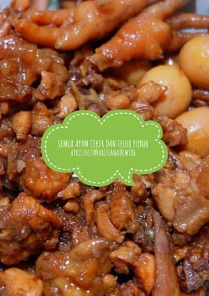 Foto resep Semur Ayam Ceker dan Telur Puyuh