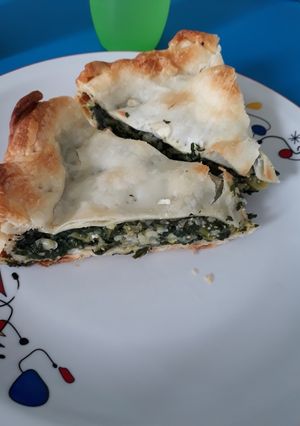 Una foto de Tarta de acelga con arroz yamaní y Amaranto