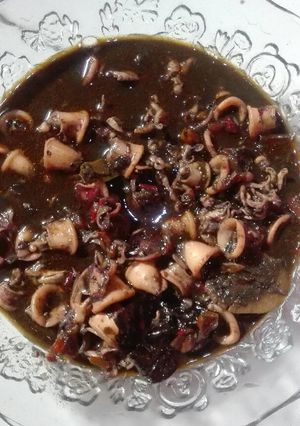 Foto resep Cumi masak tinta hitam