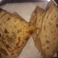 Green onion paratha A picture of Green onion paratha.