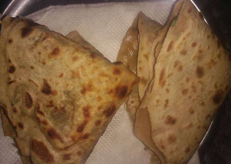 Recipe of Any-night-of-the-week Green onion paratha