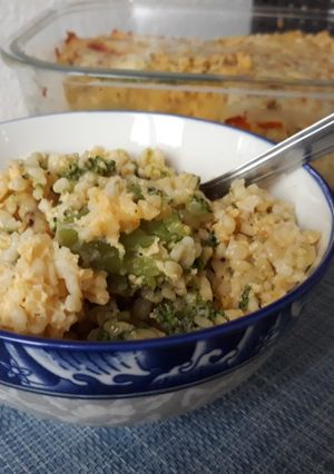 Rakott brokkoli bulgurral recept fotója