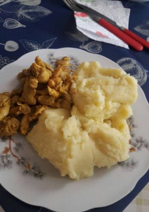 Una foto de Pollo al curry