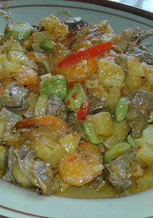 Foto resep Sambal goreng pete kentang udang ati ampela