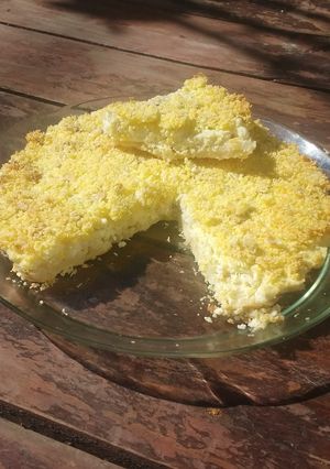 Una foto de Tarta de ricota y coco
