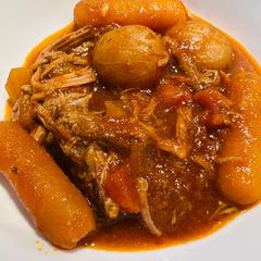 A picture of Crockpot Shredded Italian Chuck Roast.