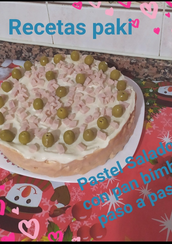 Una foto de Tarta 🥪de pan de molde 🌺casero 🍴