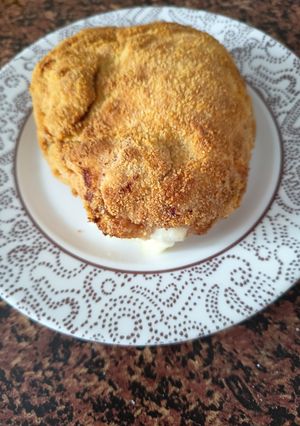 Una foto de Librito de Jamón y queso en airfryer