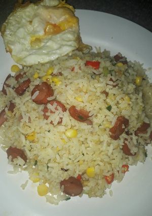Foto resep Nasi goreng sosis jagung