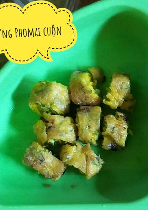 Hình của món Trứng phomai cuộn.