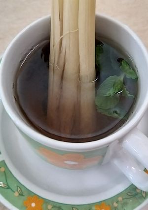 Foto resep Teh daun mint sereh