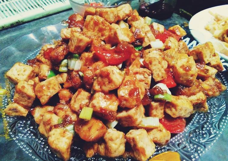 Tahu asam manis TANPA MSG