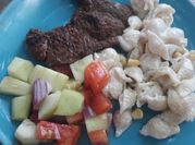 Una foto de bistec a la pimienta